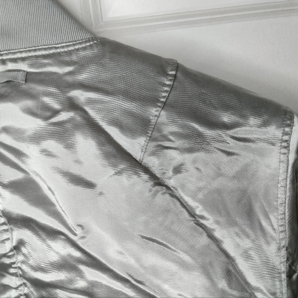 Elizabeth & James Royan Bomber Jacket Metallic Size S